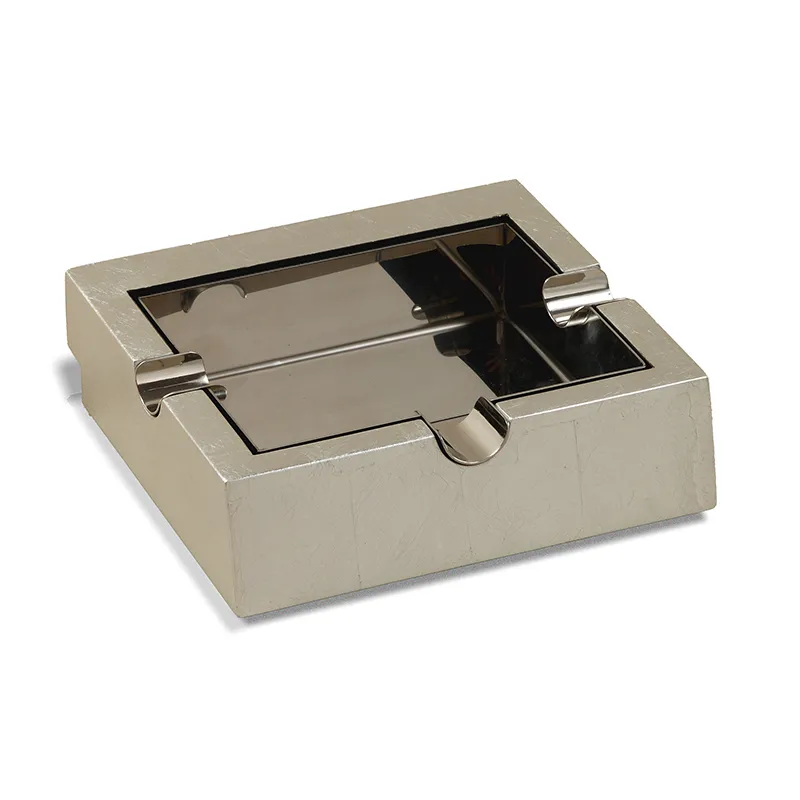 Gạt xì gà để bàn màu bạc