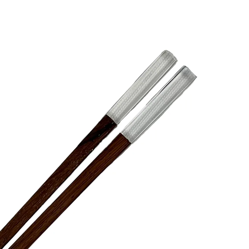 Đũa gỗ nâu đầu nhựa trong