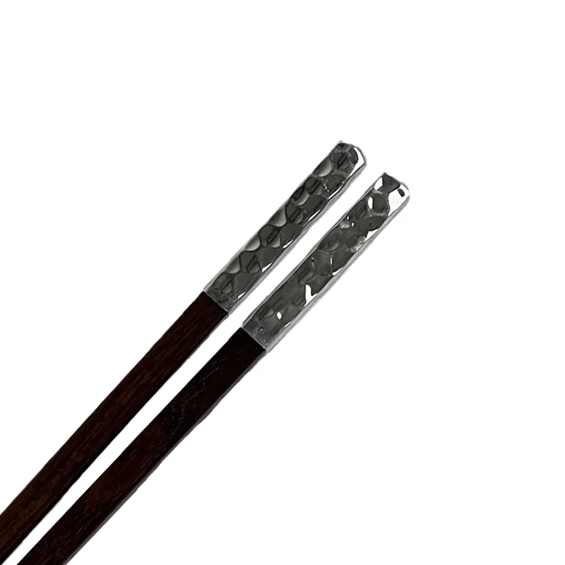 Đũa gỗ đen đầu Inox dập