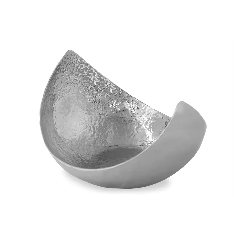 DĨA ĐỰNG TRÁI CÂY INOX DẬP HÌNH MẶT TRĂNG