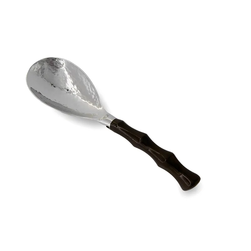 MUỖNG MÚC CƠM INOX DẬP CÁN SỪNG