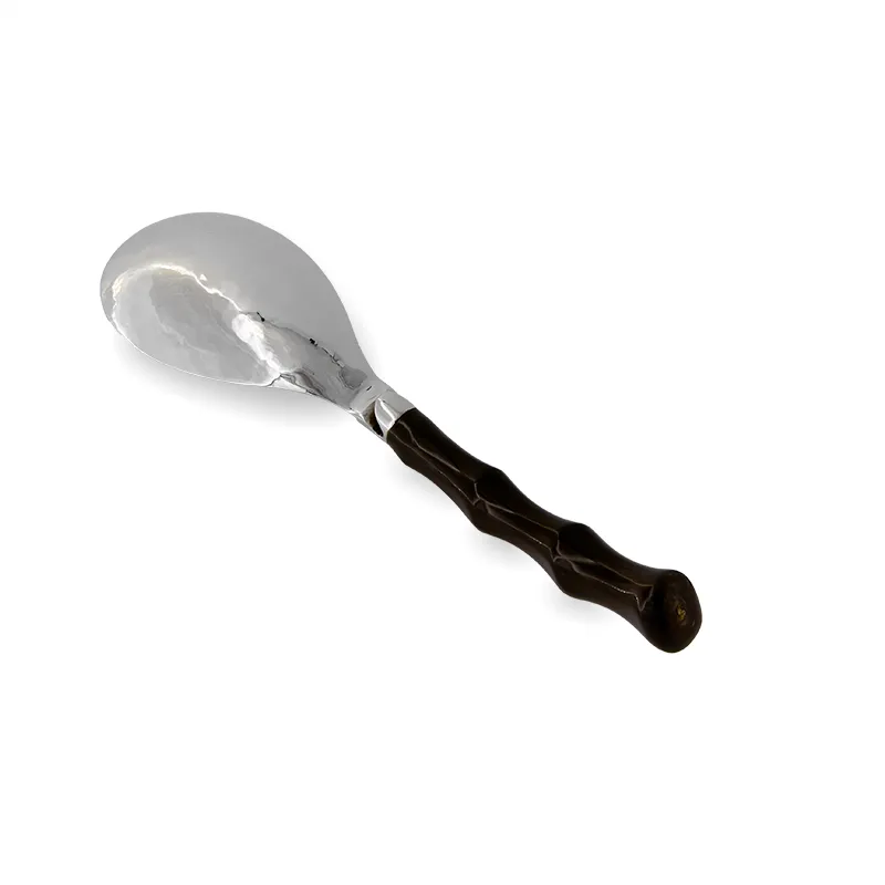 MUỖNG MÚC CƠM INOX DẬP CÁN SỪNG