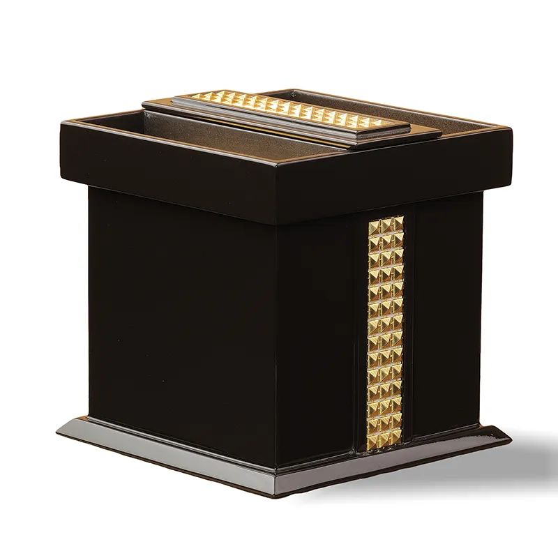 Hộp khăn giấy nắp thanh đen