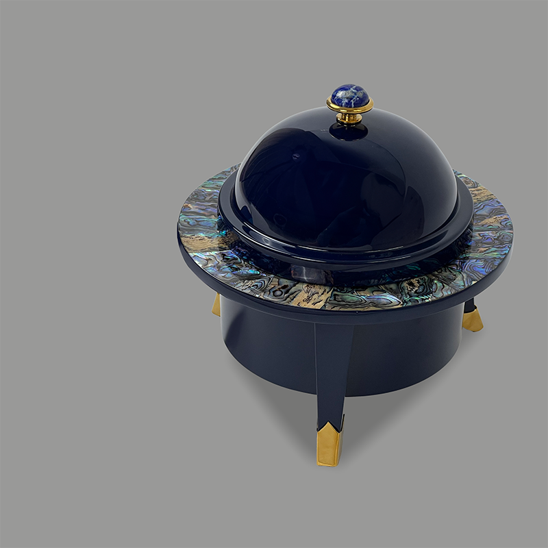 CAVIAR BOX BLUE STONE HANDLE