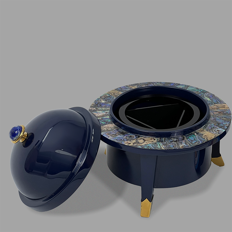 CAVIAR BOX BLUE STONE HANDLE