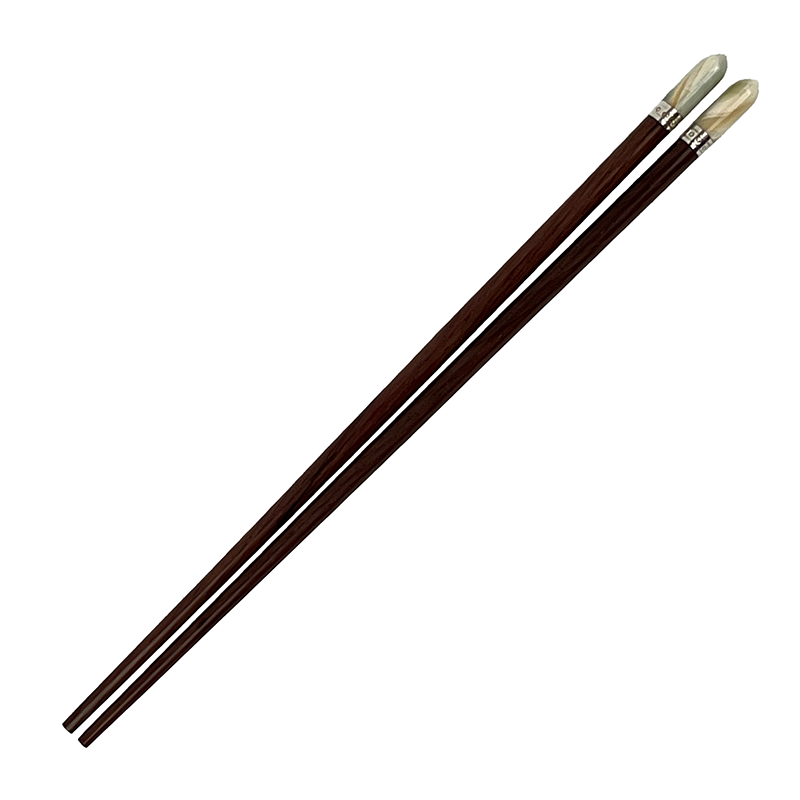 CHOPSTICK ROSEWOOD MOP SHARP HEAD SILVER RING