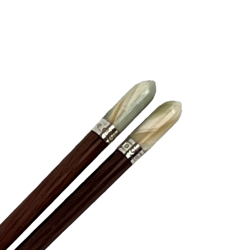 CHOPSTICK ROSEWOOD MOP SHARP HEAD SILVER RING