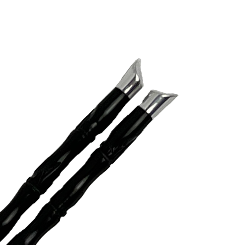 CHOPSTICK EBONY BAMBOO SILVER HEAD