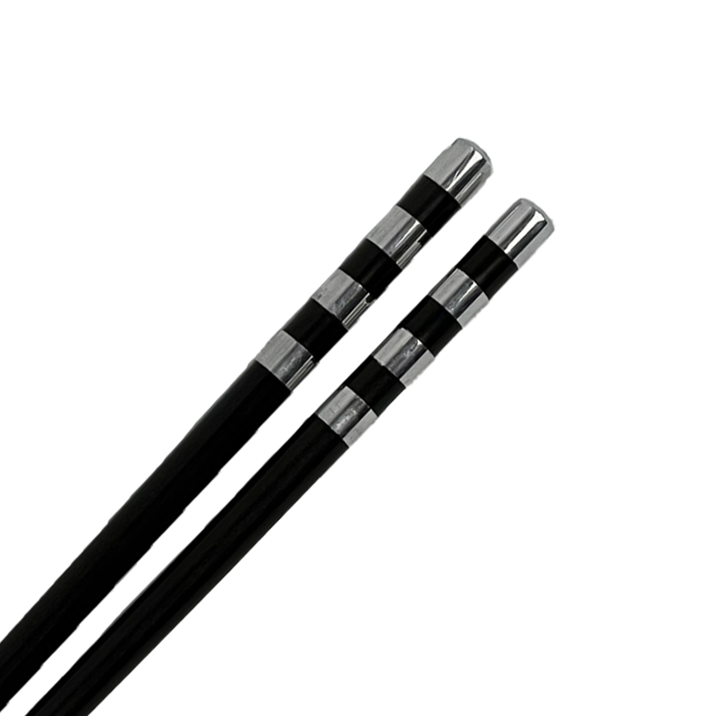 CHOPSTICK EBONY SILVER 4 RING HEAD