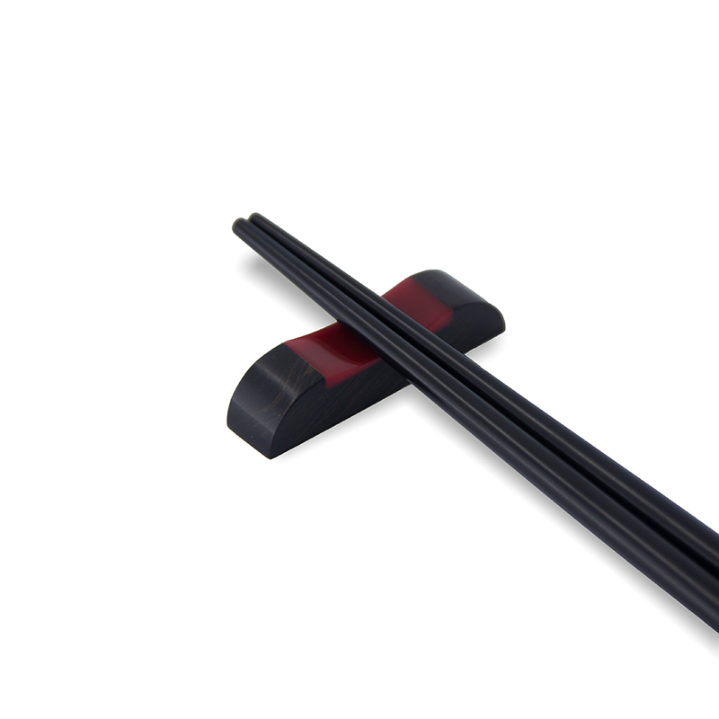 CHOPSTICK HOLDER EBONY RED CONCAVE