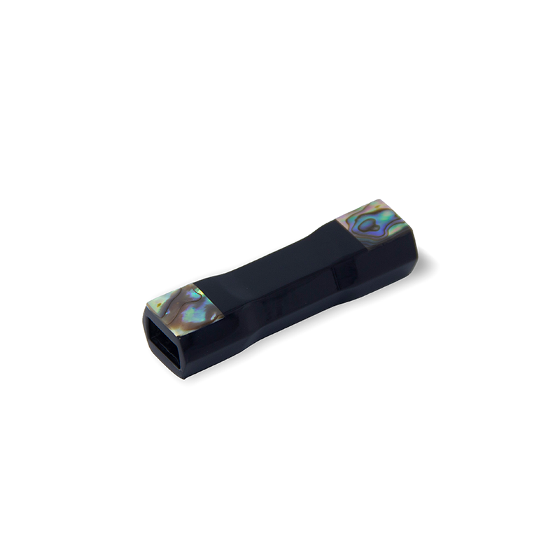 CHOPSTICK HOLDER BLACK POLY HEXA PIPE ABALONE HEAD