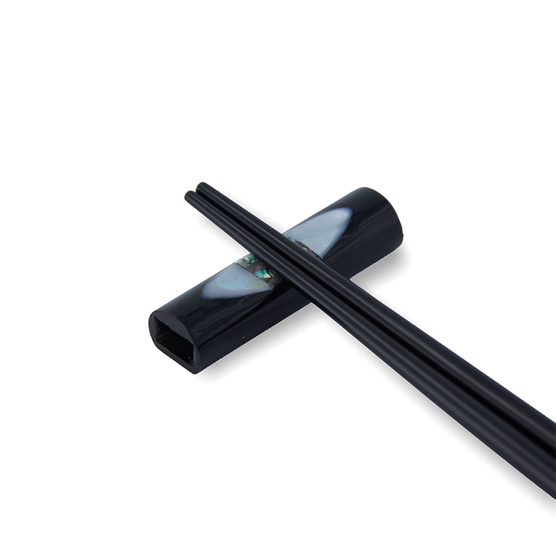 CHOPSTICK HOLDER BLACKPOLY PIPE ABALONE LUMACA
