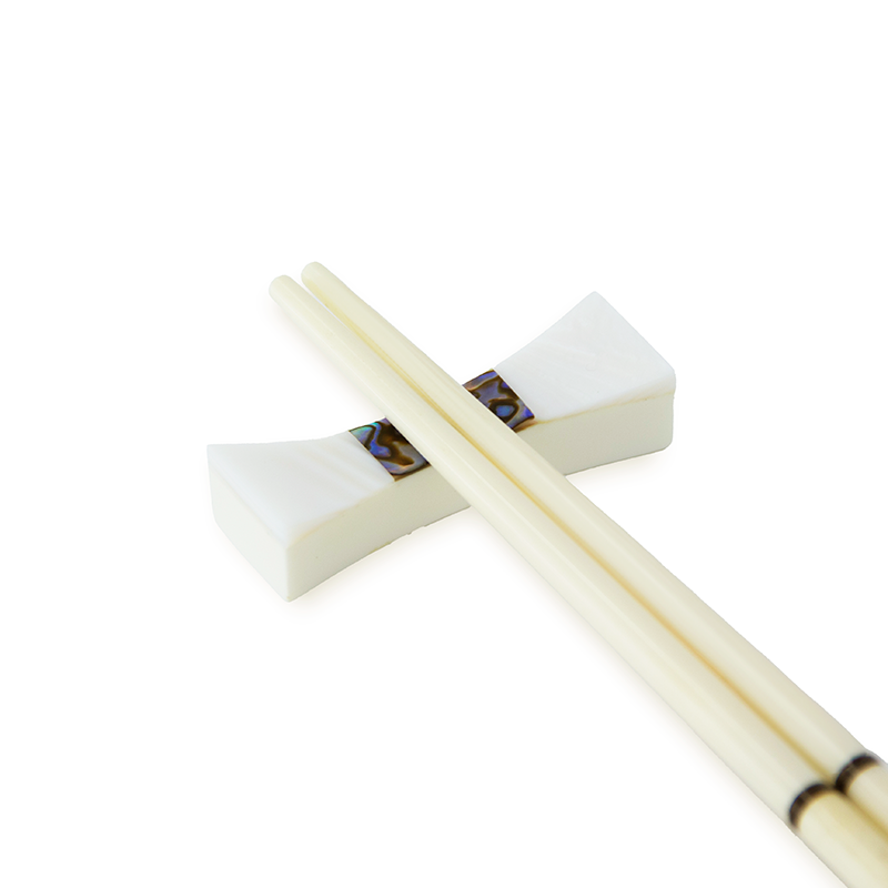 CHOPSTICK HOLDER WHITE POLY LUMACA ABALONE
