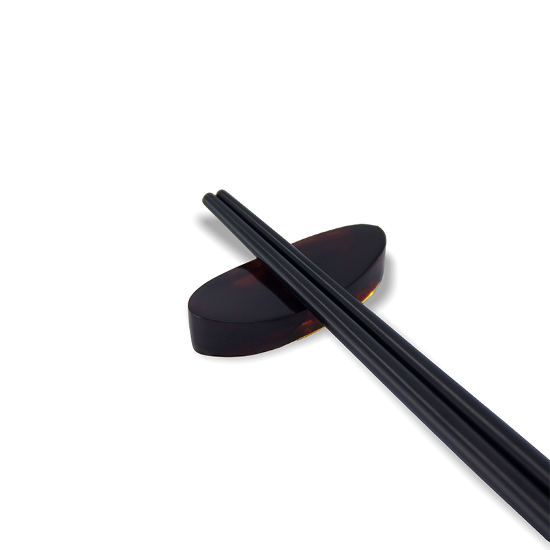 CHOPSTICK HOLDER RED PLASTIC CENTER CONCAVE