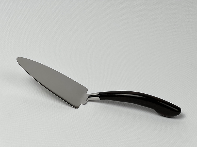 INOX CAKE KNIFE EBONY HANDLE
