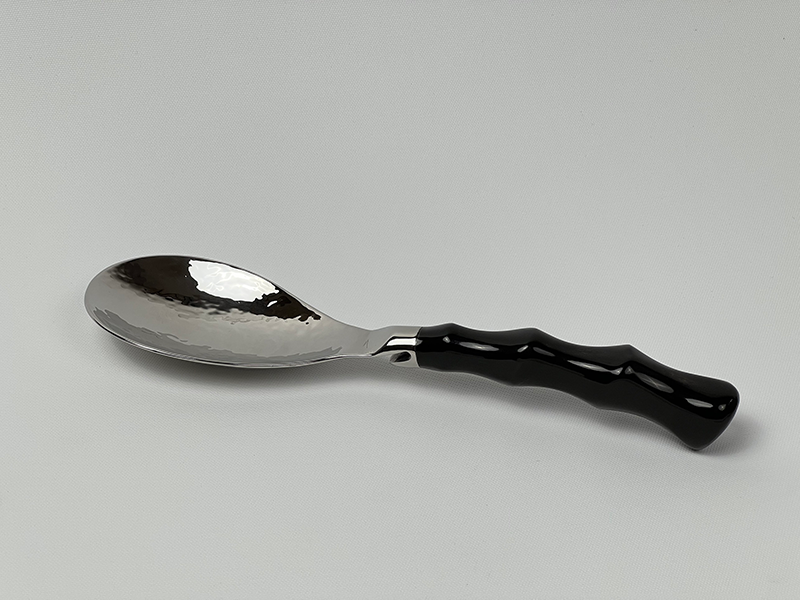 INOX RICE SPOON HORN HANDLE