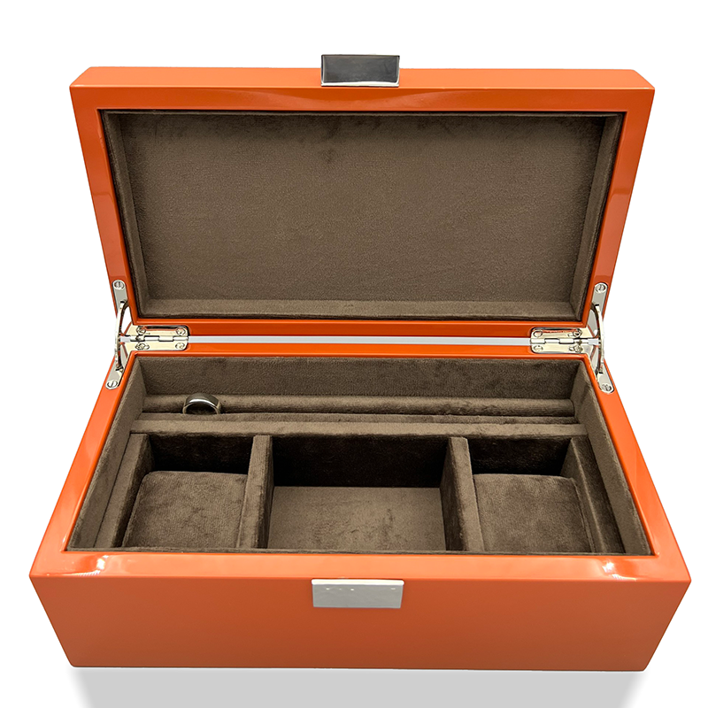 JEWELRY & WATCH BOX WITH INOX