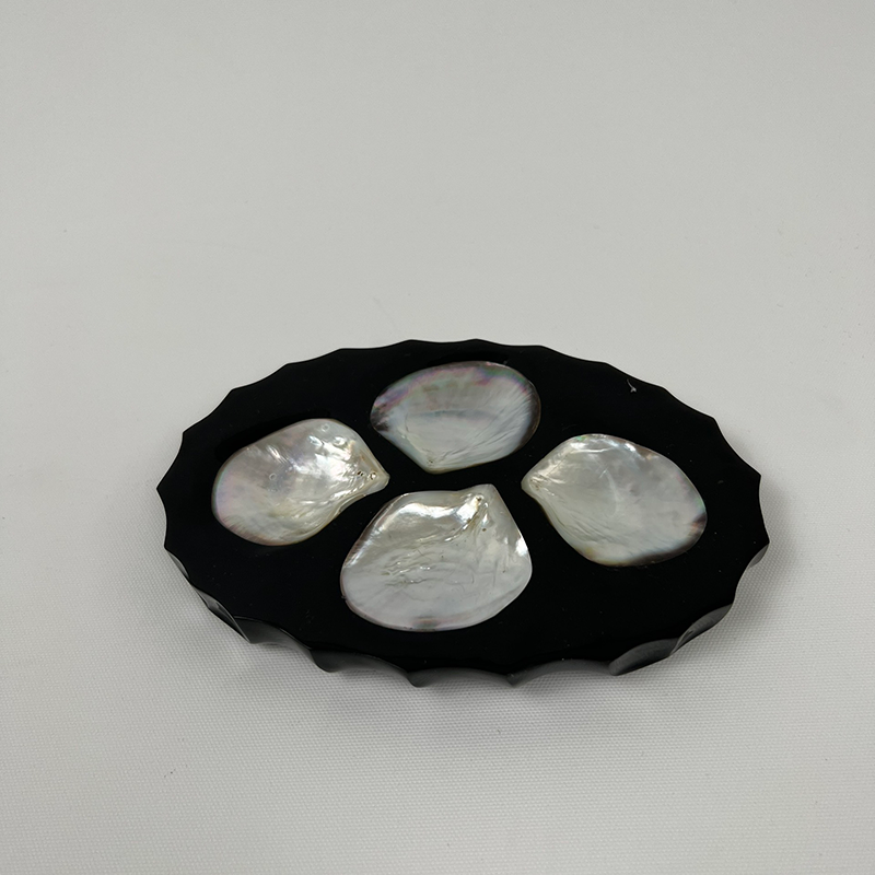 PLATE SOFTWATER BLACK POLY 4 SLOT