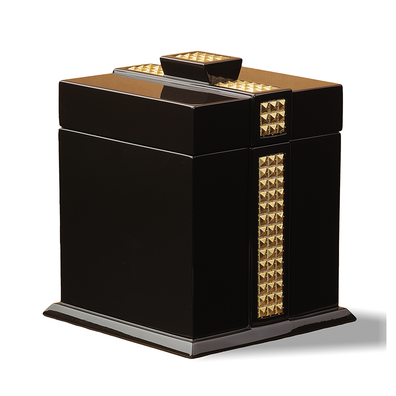 BLACK SQUARE TISSUE BOX