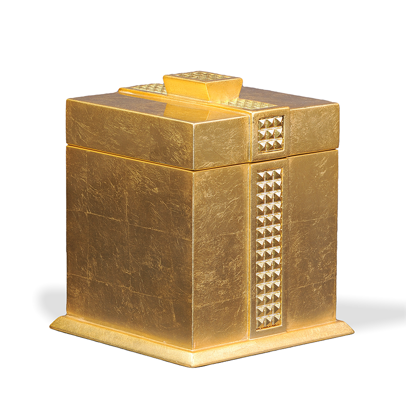 GOLD SQUARE TISSUE BOX