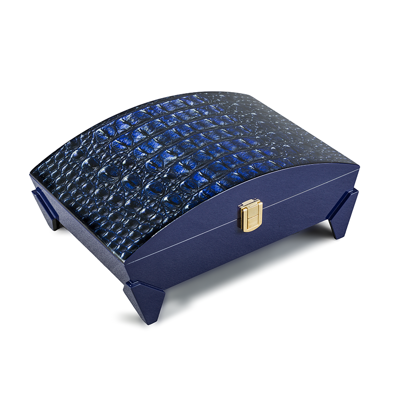 BLUE CROCODILE WATCH BOX